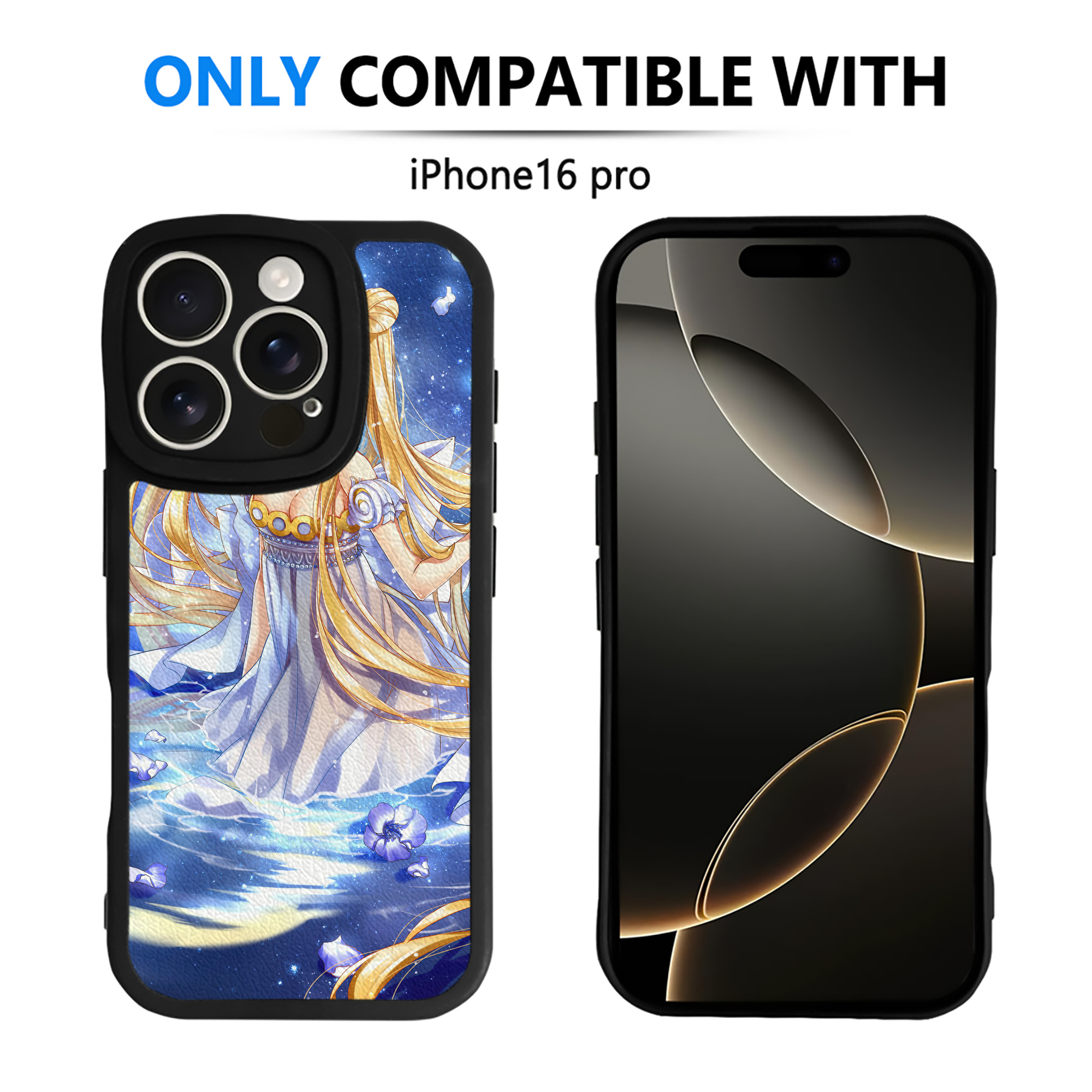 （画像用） 美少女戦士セーラームーン Sailor Moon 【iPhone 16シリーズ対応】シリコンスマホケース（レザー調） 材質：シリコン